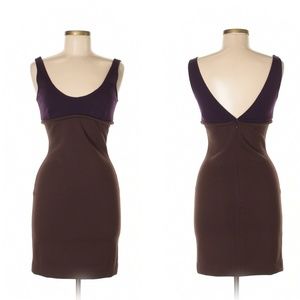 Douglas Hannant Brown & Purple Dress